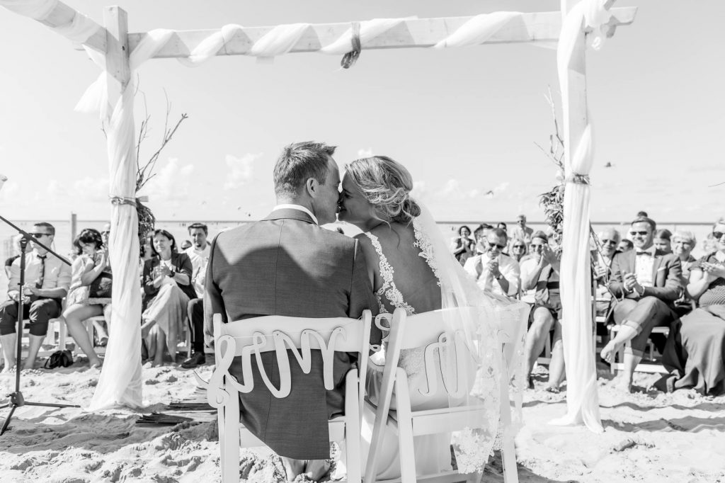 Strandpaviljoen Brouw Bruiloft op het strand