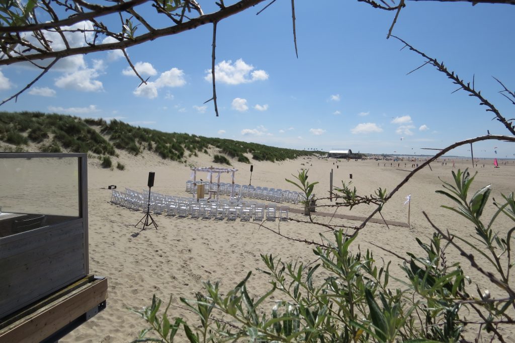 Strandpaviljoen Brouw Bruiloft op het strand