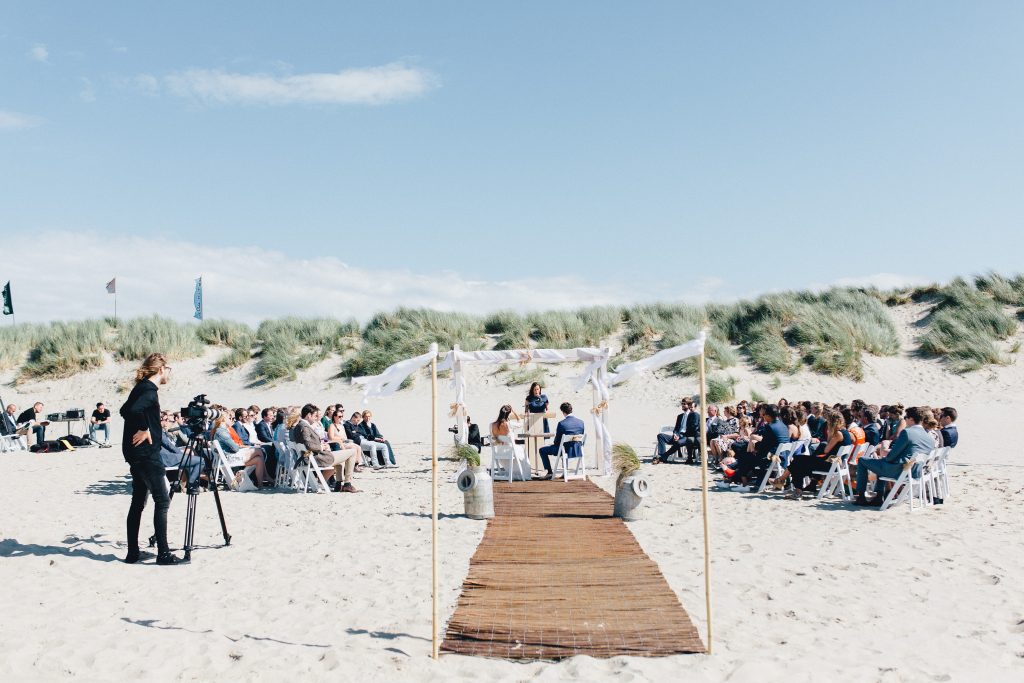 Strandpaviljoen Brouw Bruiloft op het strand