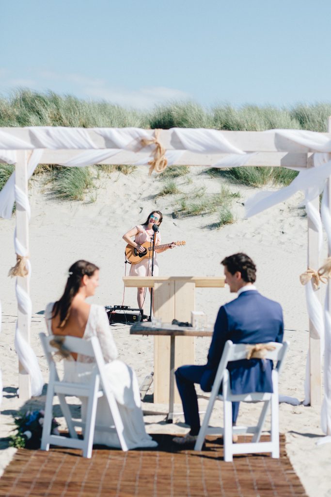 Strandpaviljoen Brouw Bruiloft op het strand