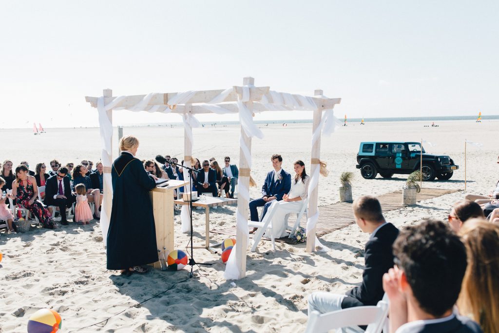 Strandpaviljoen Brouw Bruiloft op het strand