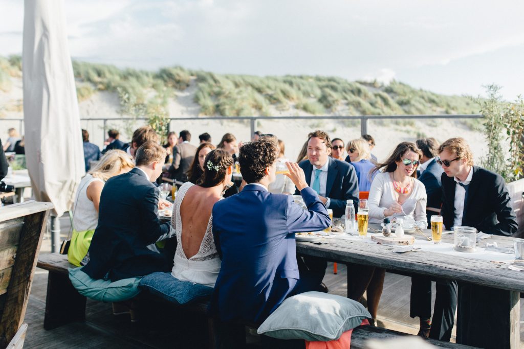 Strandpaviljoen Brouw Bruiloft op het strand